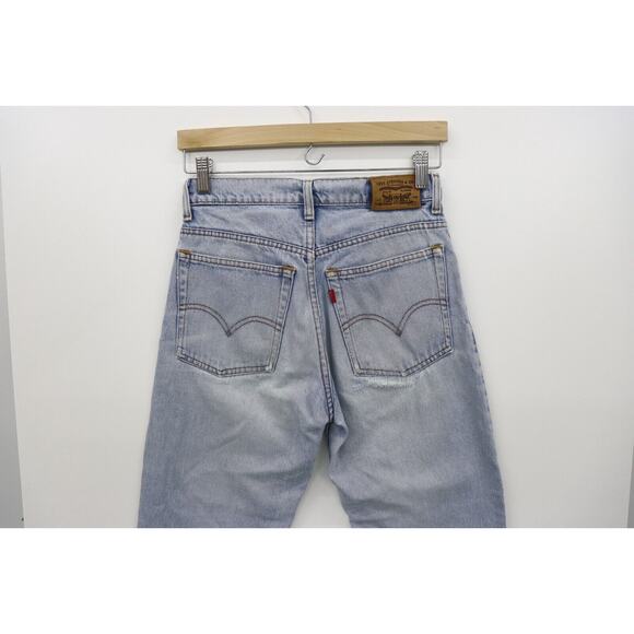 Levi's 626 Vintage Philippines Denim Jeans Raw Hem 28X27 Leather Tag - Picture 7 of 14